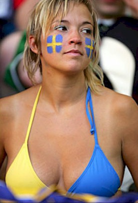 swedish girl looks