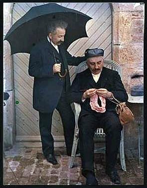 Auguste és Louis Lumière. Autochrome, 1909 Auguste és Louis Lumière. Autochrome, 1909