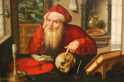 Korabeli blogger (Joos van Cleve: Szent Jeromos dolgozószobájában, 1524-30 körül)