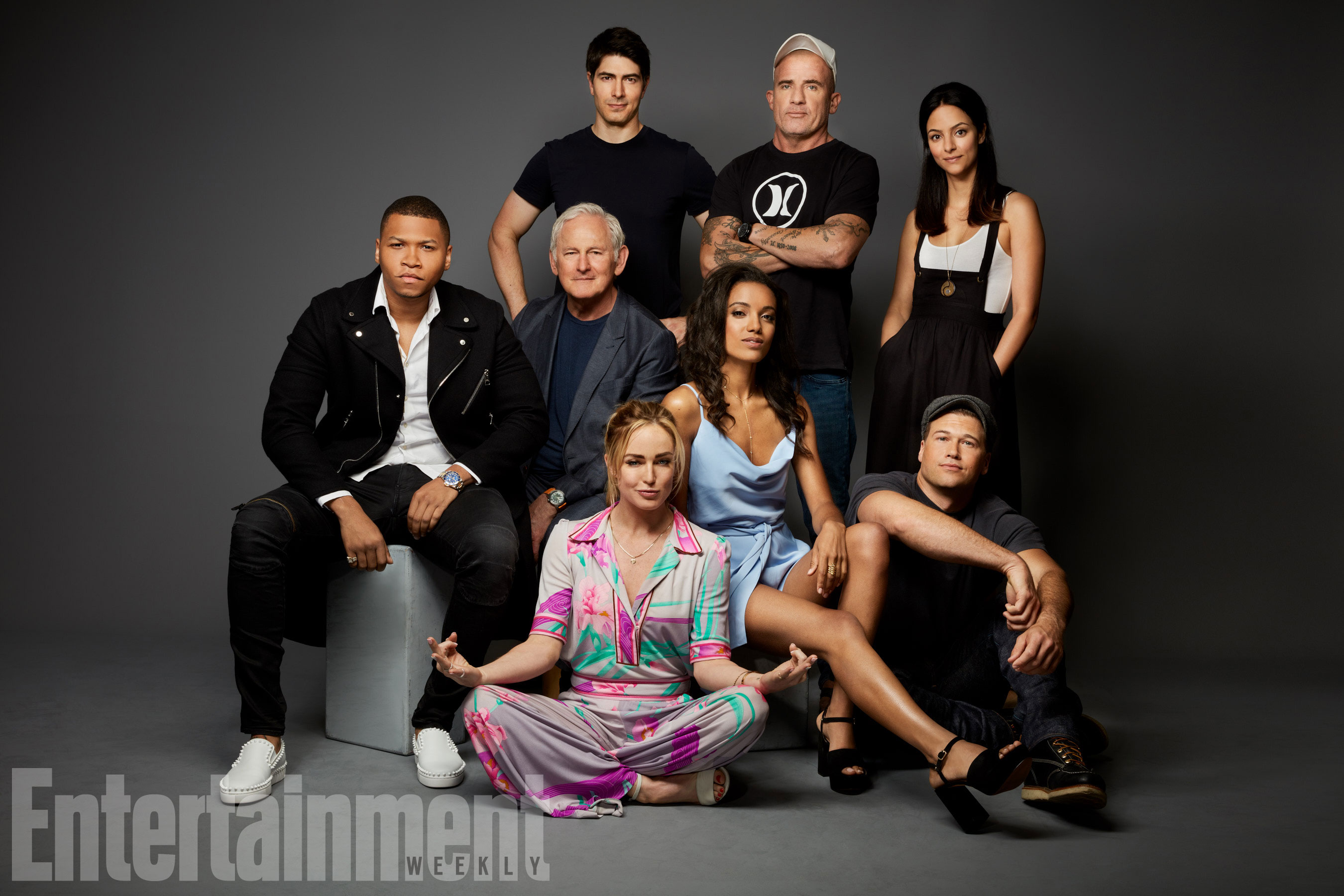 Tala Ashe, Brandon Routh, Dominic Purcell, Franz Drameh, Victor Garber, Caity Lotz, Maisie Richardson-Sellers, Nick Zano (DC‘s Legends of Tomorrow)