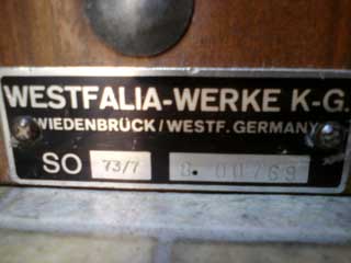 Westfalia werke Westfalia werke