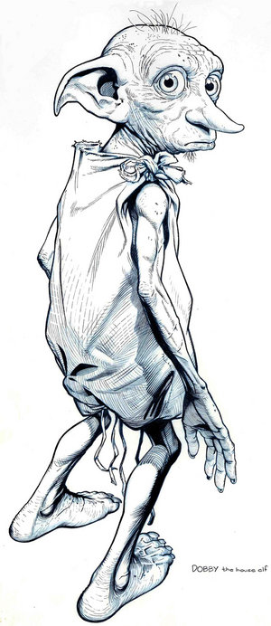 dobby harry potter and deathly hallows. dobby free elf