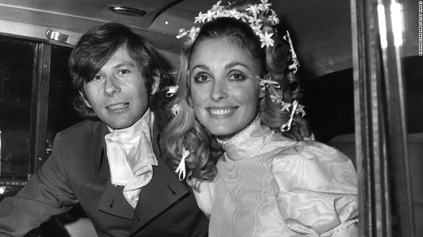 Polanski és Tate az esküvőjük napján (1968)