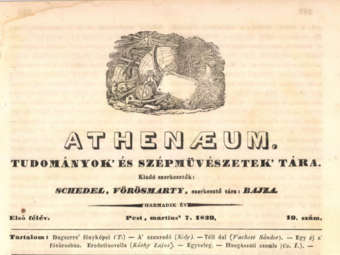 Daguerre’ fényképei. (Jules Janin után.) - Athenaeum, 1839. március