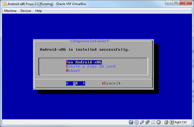Android-x86 installed Android-x86 installed