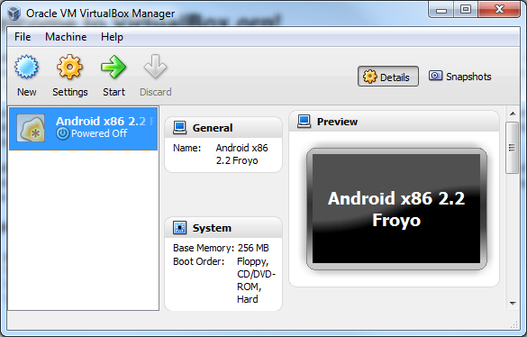 ax86-virtualbox-newvm-done Your new VM!