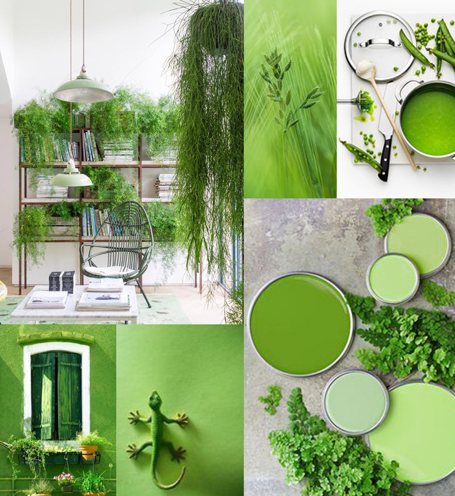 Trend: 2017 szÃne a greenery, azaz a lombzöld sklinda Zöld nappali ötletek