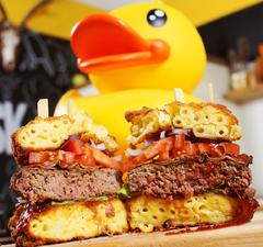 Mac and cheese burger