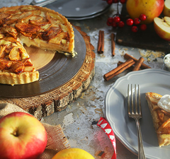 Sajttorta + almás pite = almás krémsajtos pite