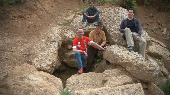 Bart Mertens, Jurgen Deleye, Semir Osmanagic, Edwin van Mossel