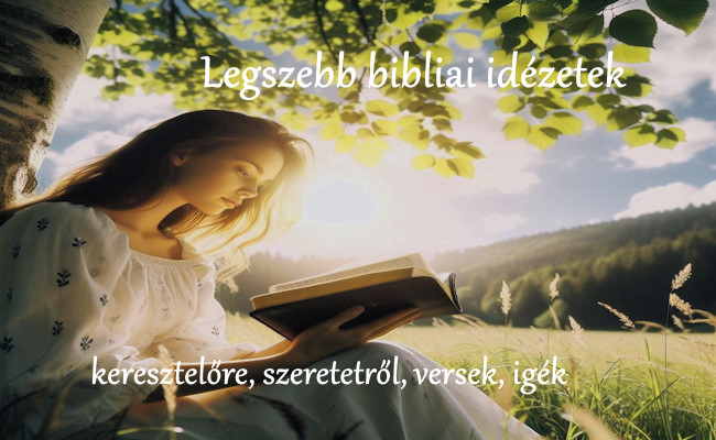 Legszebb bibliai idézetek keresztelőre, szeretetről, versek, igék