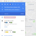 Google Maps útvonal elküldése SMS-ben