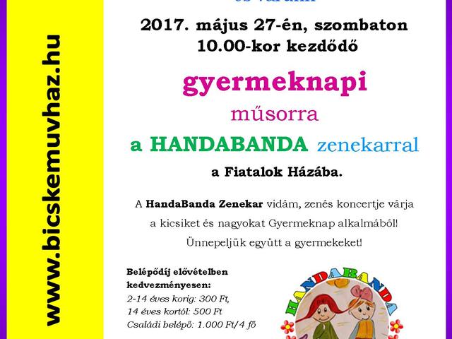 Bicskei Handabanda Gyermeknapon!