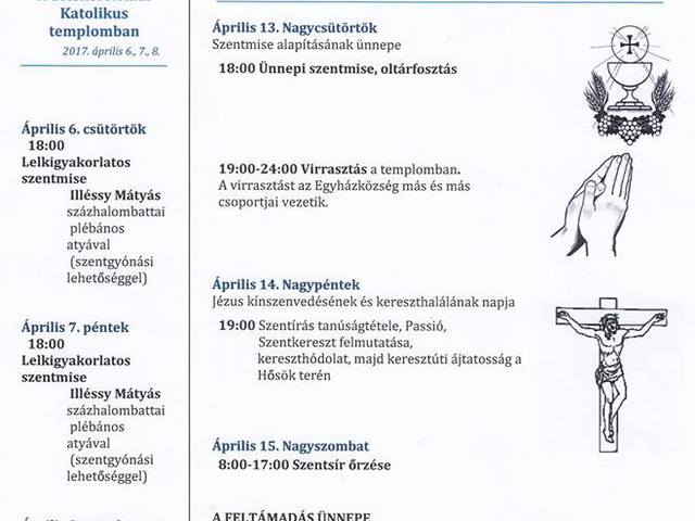 Húsvét megünneplése a bicskei katolikus templomban!