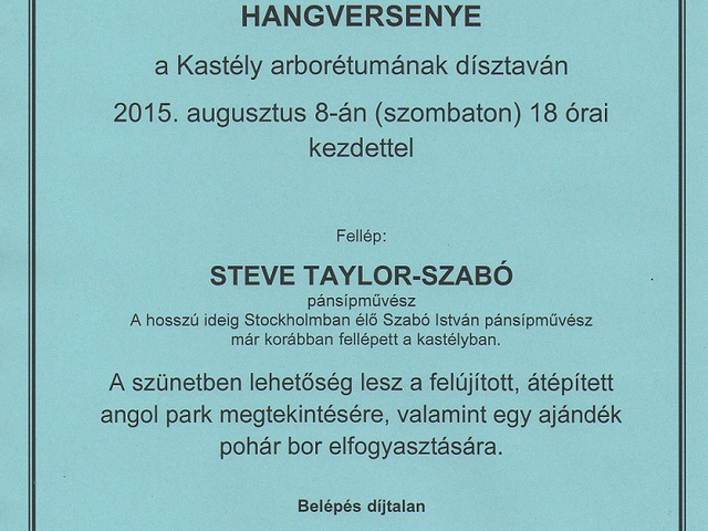 Nincs megállás: újabb páratlan zenei élményt kínál a Bicskei Arborétum augusztus 8-án!