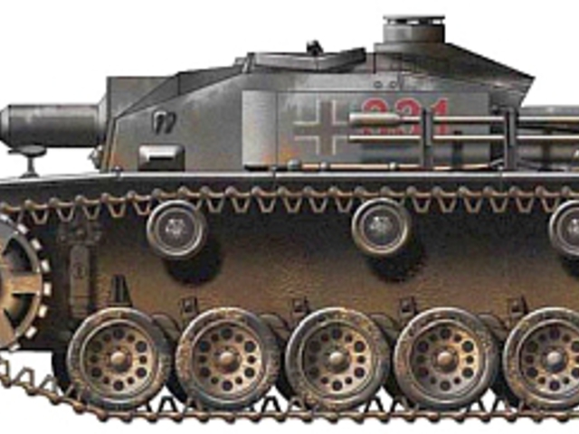 Sturmgeschütz StuG III/F rohamlöveg