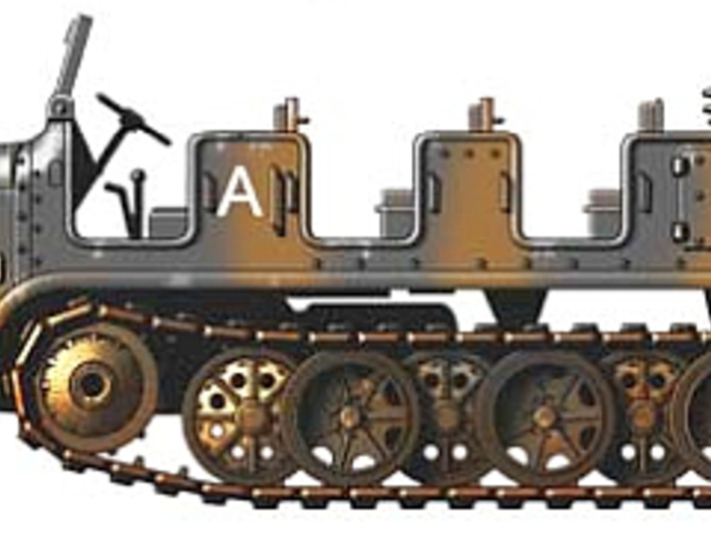 SdKfz. 7 vontató/szállítójármű