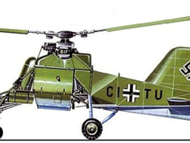 Flettner Fl-282 ’Kolibri’ könnyűhelikopter