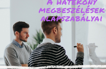 A hatékony megbeszélések alapszabályai