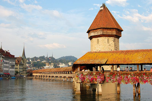 A Kapellbrücke.