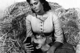 Sophia Loren és Anthony Perkins a "Vágy a szilfák alatt" című filmben