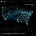 Infografika az amerikai Foursquare userek utazási szokásairól