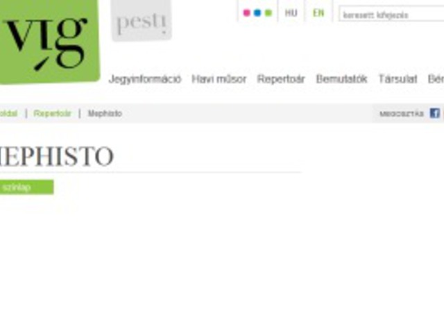Visszakerült a Mephisto a Vígszínház bemutatói közé