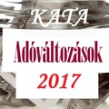 FONTOS TUDNI - Adóváltozások 2017 - 3. rész: KATA