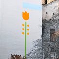 Virágba borult ezer négyzetméternyi tűzfal Budapest VII. kerületébe