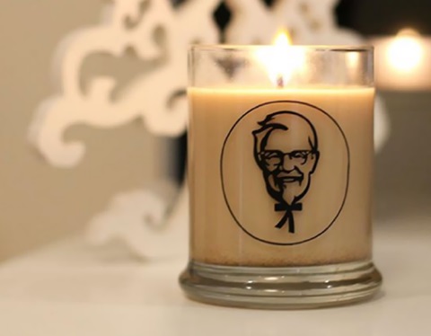 KFC: csirkés illatgyertya