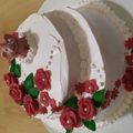 Babaváró emeletes torta- lány