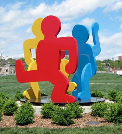 Untitled (Three Dancing Figures), San Francisco, 1989<br />https://deyoung.famsf.org/haring/about