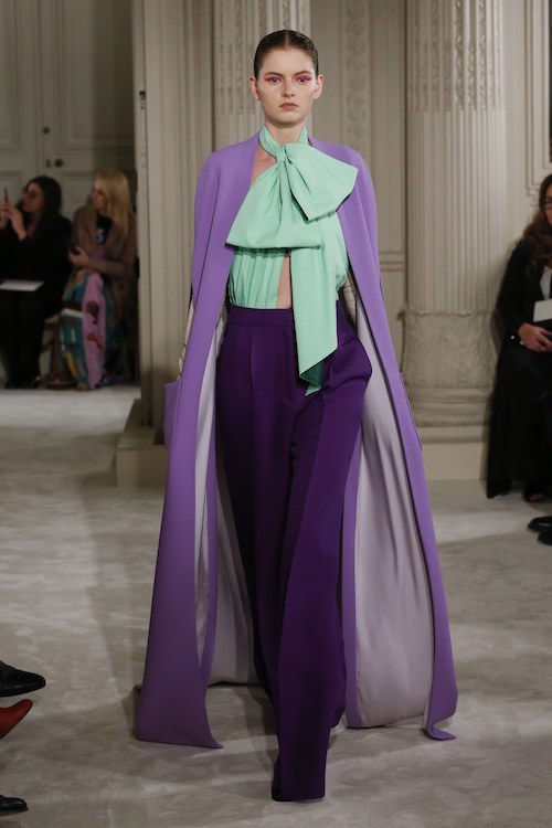 Valentino couture - kétféle lila és egykis pasztelzöld, nagyon szép kombináció