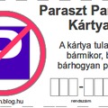 Paraszt Parkoló Kártya