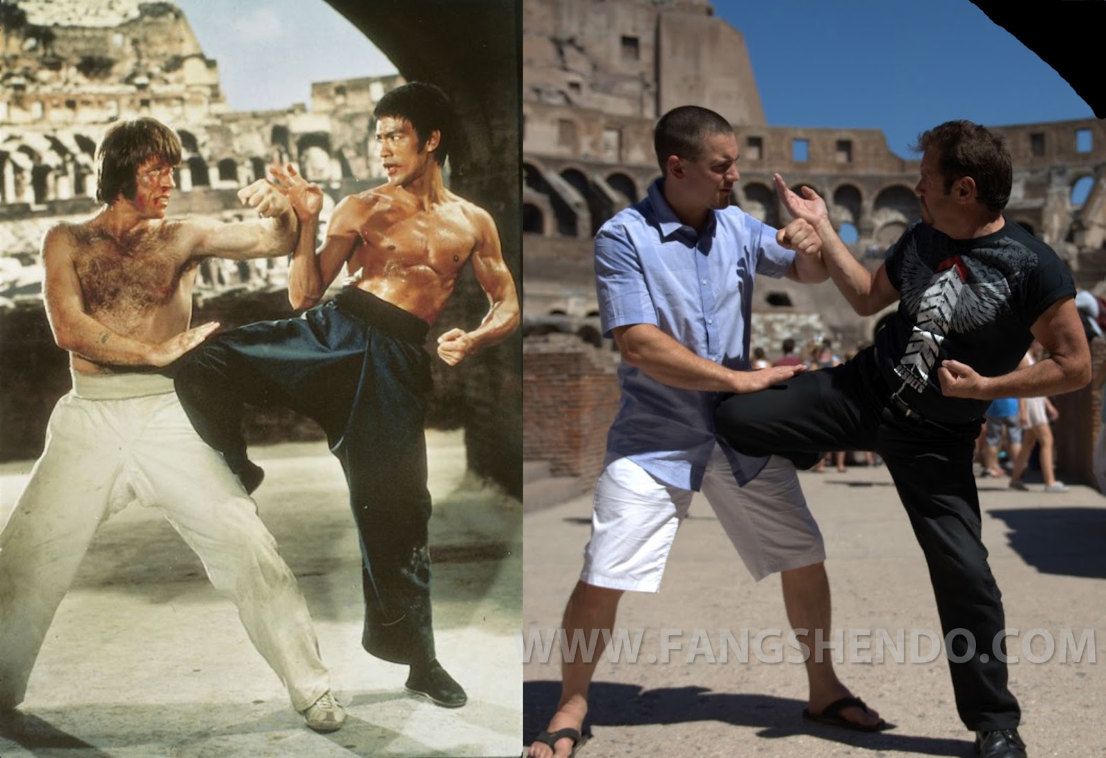 bruce lee chuck norris colosseum