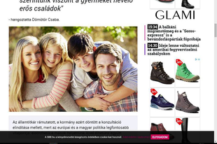 Spanyol család képével reklámozza a 888.hu a magyar családoknak érkező konzultációs levelet