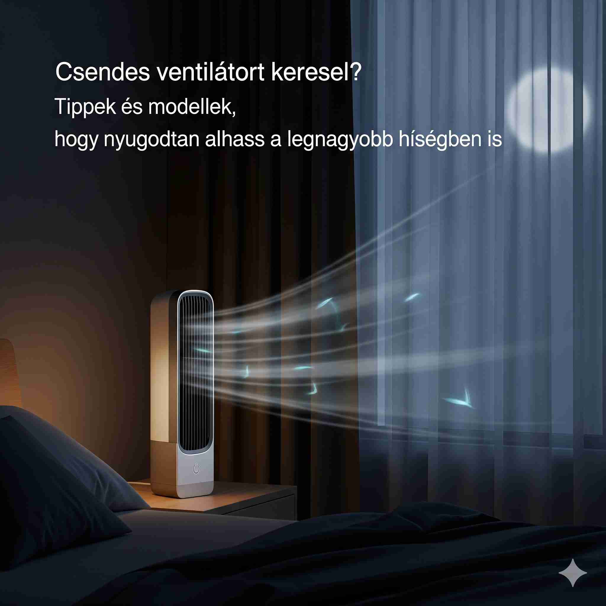 Csendes ventilátort keresel? Tippek és modellek, hogy nyugodtan alhass a legnagyobb hőségben is