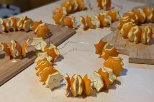 Kandallógyújtó narancshéj