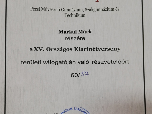 Versenyeredmények