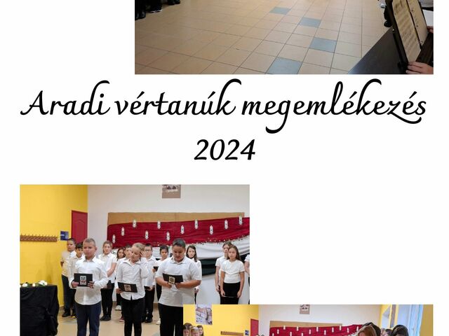 Aradi vértanúk megemlékezés 2024