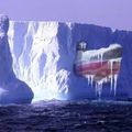 A jégtáblába szorult tengeralattjáró.