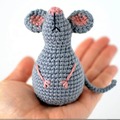 Horgolt mini egérke
