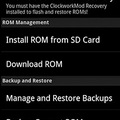 App mustra - Rom manager