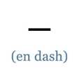 The difference between dashes (en dash; em dash) and hyphen