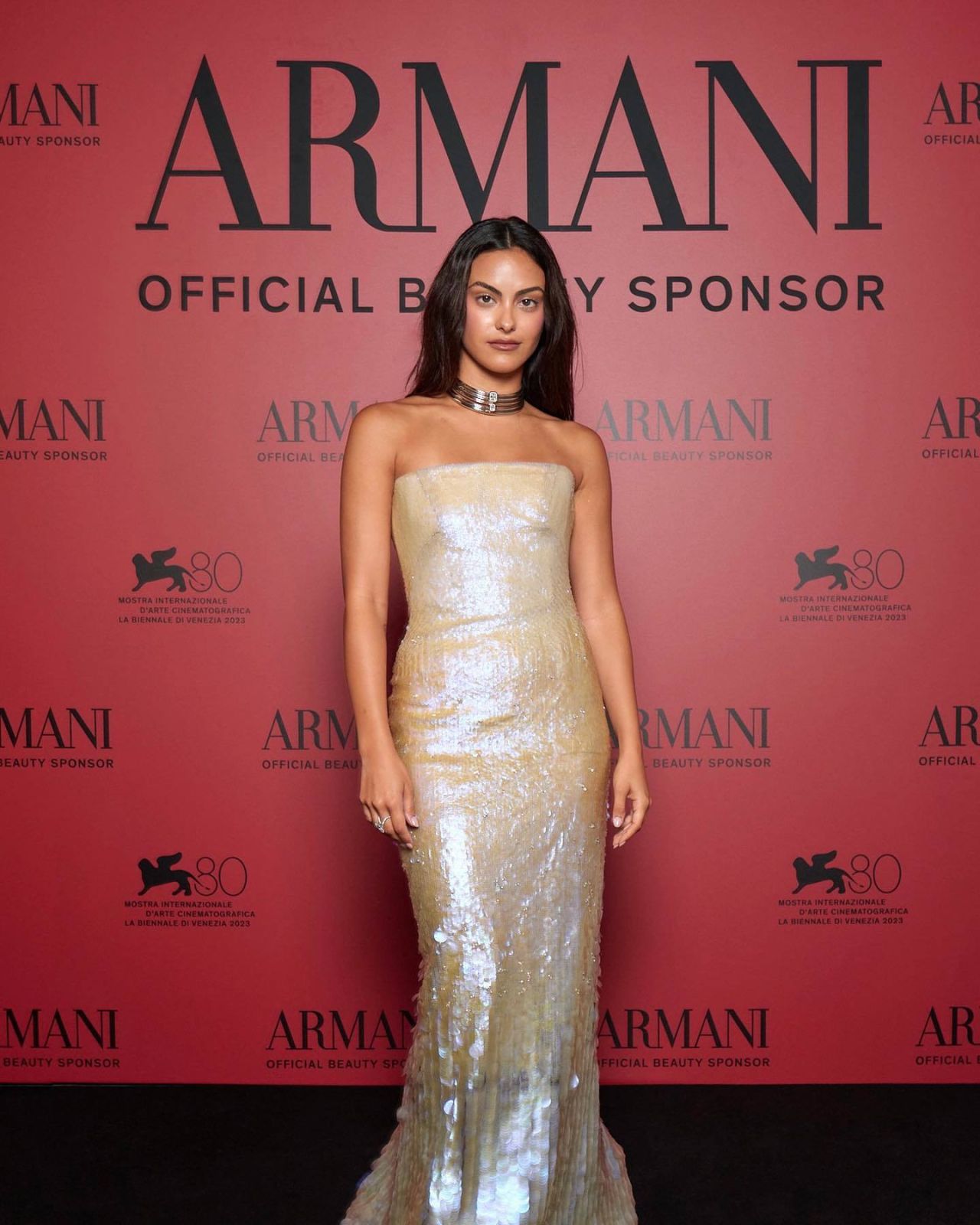 Camila Mendes - Armani Beauty Dinner in Venice 09-01-2023