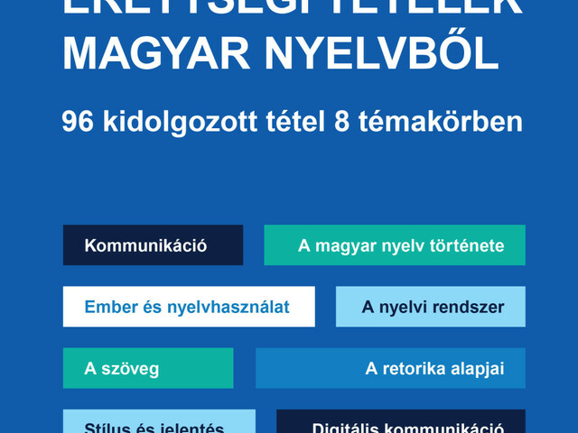 Új kézikönyv az érettségizőknek anyanyelvünk megismeréséhez