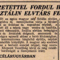 Megrendelve vagy megrendülve?