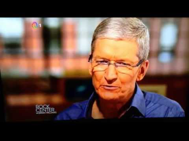 A Tim Cook interjú videón