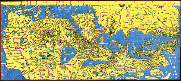 Карта роджера 1154 год