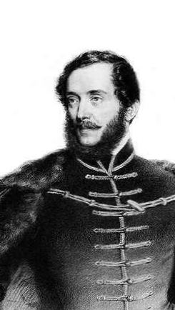 August Prinzhoffer Kossuth Lajost ábrázoló                litográfiája
